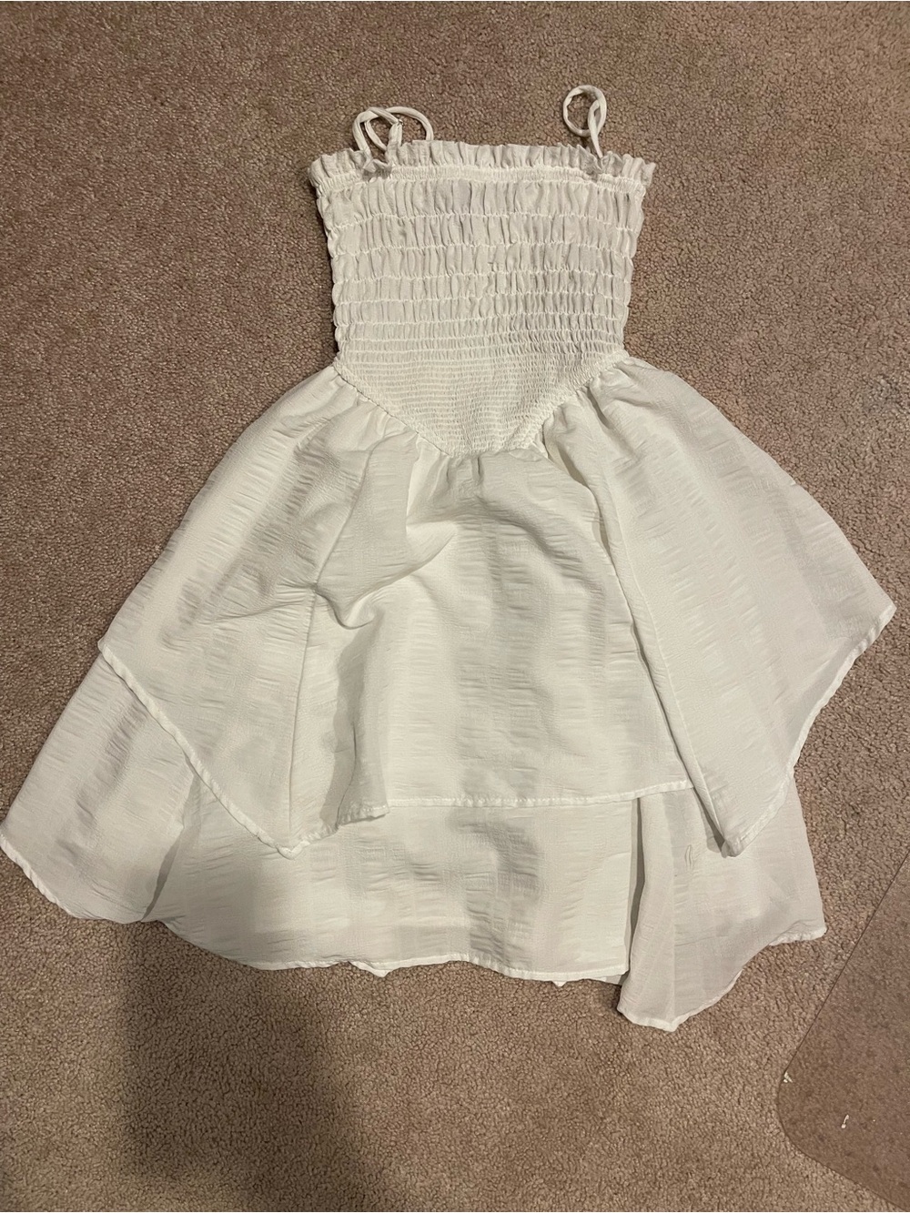 wild fable White Smocked Mini Dress